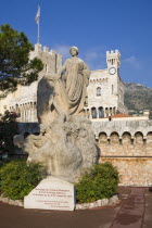 Statue to honour Prince Albert outside Princes Palace  Palais Princier.TravelTourismHolidayVacationExploreRecreationLeisureSightseeingTouristAttractionTourDestinationTripJourneyDaytrip...