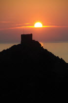 Porto  Genoese tower against sunsetOporto French Western Europe European Sundown Atmospheric Oporto French Western Europe European Sundown Atmospheric