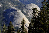 North Dome & pines from Glacier PointNorth America Northern United States of America American National Park The Golden State North America Northern United States of America American National Park Th...