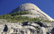 North Dome from Curry Villageclose up North America Northern United States of America American National Park The Golden State close up North America Northern United States of America American Nation...