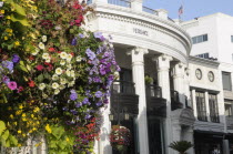Rodeo Drive. Flower basket & shops  Two Rodeo shopping alleyBeverly Hills 2 American Destination Destinations North America Northern United States of America LA The Golden State