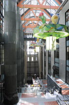 Glass atrium Tom Bradley wing  LA Central LibraryDowntown American Destination Interior Destinations North America Northern United States of America Destination Destinations The Golden State