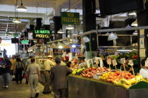 Central Market scene showing vegetable stalls.Downtown American Destination Destinations North America Northern United States of America LA The Golden State