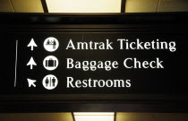 Railway information sign  Union stationDowntown American Destination Destinations North America Northern United States of America LA Signs Display Posted Signage The Golden State