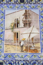 Tile detail showing Olvera Street heritageDowntown American Destination Destinations North America Northern United States of America LA The Golden State