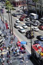 Looking down onto Hollywood Boulevard from Hollywood & Highland complexHollywood American Destination Destinations North America Northern United States of America Gray Holidaymakers The Golden State...