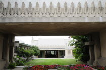 Hollyhock House exterior with courtyardHollywood American Destination Destinations North America Northern United States of America LA The Golden State