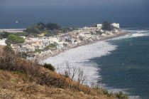 View onto the Malibu Colony from Malibu Bluff Park  MalibuMalibu American Destination Destinations North America Northern United States of America LA Sand Sandy Beaches Tourism Seaside Shore Tourist...