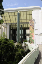 Walkway through LA County Museum of ArtMidtown American Destination Destinations North America Northern United States of America The Golden State