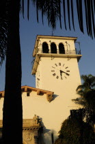 County Courthouse with palm.Santa Barbara American Destination Destinations North America Northern United States of America The Golden State