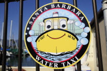 Water taxi sign  Santa Barbara harbourSanta Barbara American Destination Destinations North America Northern United States of America Signs Display Posted Signage The Golden State