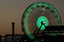 Ferris wheel on the pier shilhoutted at night  Santa MonicaSanta Monica American Destination Destinations Nite North America Northern United States of America LA The Golden State