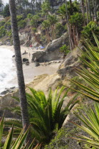 Secluded cove  View from Heisler Park  Laguna BeachSouth Beaches American Destination Destinations North America Northern Resort Sand Sandy Seaside Shore Southern Tourism United States of America San...