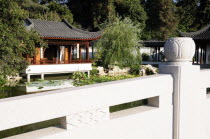 Bridge & view to The Lotus Pavilion  The Garden of Flowing Fragrance  Chinese Garden  The HuntingtonValley & Pasadena American Asian Destination Destinations North America Northern Pavillion United S...