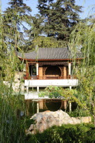View across lake to the Lotus Pavilion  Chinese Garden  The Huntington  PasadenaValley & Pasadena American Asian Destination Destinations North America Northern Pavillion United States of America Gar...