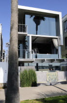 Modern beach front house  Venice BeachVenice Beach American Beaches Destination Destinations North America Northern Resort Sand Sandy Seaside Shore Tourism United States of America LA Sand Sandy Beac...