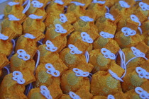 Jingumae - at Meijijingu shrine  omamori good luck charms on displayAsia Asian Japanese Nihon Nippon Religion Religious