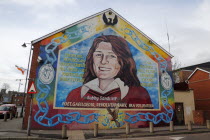 Falls Road  Mural of Bobby Sands on the gable end of the Sinn Fein headquarters on the corner of Sevastapol StreetNorthern West Beal Feirste Eire Beal FeirsteUrbanPoliticsArtPoliticalArchitectur...