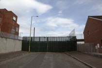West  Falls Road  Peace Line barrier between the Catholic Lower Falls and Protestant Shankill areas.Stephen RaffertyPoliticsSocial IssuesArchitectureUrbanDefenceProtectionSegragationConflict...