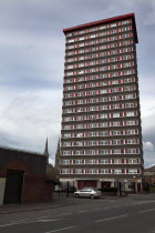 West  Falls Road  Divis Tower block of flats which had a British Army look out position on top during the Troubles.ArchitectureNorthernDivisionConflictPoliticsPoliticsHousingNorthern Beal Feirs...