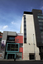 Great Victoria Street  exterior of the Grand OPera house modern extension and the new Fitzwilliam 5 star hotel.NorthernArchitectureUrbanBeal FeirsteFacadeOutsideTheatreTheaterNorthern Beal Fei...