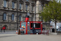 Donegall Quay  Ticket office for Titanic Town tours opposite the old Custom House.TransportUrbanBeal FeirsteArchitectureNorthernTouristsTouristNorthern Beal Feirste European Irish Northern Euro...