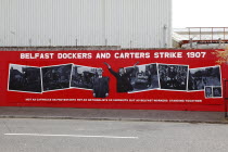 Falls Road  Mural commemorating the Dockers strike of 1907Northern West Beal Feirste Destination Destinations Eire History Irish Northern Northern Europe Republic European Ireland Poblacht na hEirean...