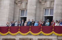 Buckingham Palace  Royal Family. Queens Birthday  Queen Elizabeth II  Prince Philip  Prince Charles  Camilla  Edward  Princess Anne  William  Harry.European Great Britain Immature Londres Northern Eu...