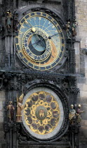 Old Town Square  City Hall  Astronomical Clock.Czech RepublicPragueOrlojPrahaArchitectureClockTimeEuropeEuropeanUrban Ceska Destination Destinations Eastern Europe