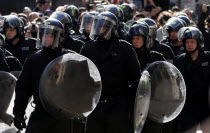 England  London  City  Threadneedle Street  Bank of England G20 Protests  April 2009.European UKUnited KingdomGBGreat BritainEuropeEuropeanMeetingProtestProtestersCivil UnrestRiotConfronta...