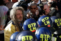 England  London  City  Threadneedle Street  Bank of England G20 Protests  April 2009.European UKUnited KingdomGBGreat BritainEuropeEuropeanMeetingProtestProtestersCivil UnrestRiotConfronta...