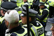 England  London  City  Threadneedle Street  Bank of England G20 Protests  April 2009.European UKUnited KingdomGBGreat BritainEuropeEuropeanMeetingProtestProtestersCivil UnrestRiotConfronta...