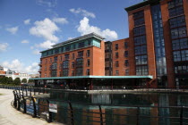 Modern redevelopment of the former Gas Works brown field regeneration.Office  Call Centres and Hotels. Radisson SAS.Beal Feirste Eire European Irish RegenerationBorwn FieldModernArchitectureRed B...