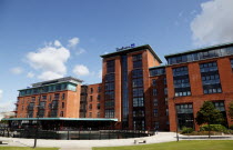 Modern redevelopment of the former Gas Works brown field regeneration.Office  Call Centres and Hotels. Radisson SAS.Beal Feirste Eire European Irish Northern Northern Europe Republic Ireland Poblacht...