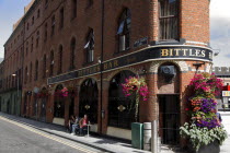 Victoria Street  Exterior of Bittles Bar.Beal Feirste Eire European Irish Northern Northern Europe Republic Ireland Poblacht na hEireann Inn Tavern