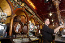 Great Victoria Street  The Crown Bar Liquor Saloon. Built in 1826 it features gas lamps and cosy snugs.Beal Feirste Eire European Irish Northern Northern Europe Republic Ireland Poblacht na hEireann...