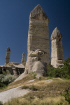 Turkey, Cappadocia, Goreme, Love Valley, Phallic looking fairy chimneys in this popular valley just outside Goreme.