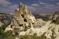 Turkey, Cappadocia, Goreme, Goreme Open Air Museum, The Nun's Convent or Nunnery is 7 storeys high and once housed as many as 300 nuns.