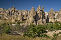 Turkey, Cappadocia, Goreme, Sword Valley, The valley got its name because of all the sharp pinnacles to be found there.