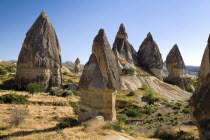 Turkey, Cappadocia, Goreme, Sword Valley, The valley got its name because of all the sharp pinnacles to be found there.