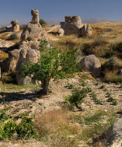 Turkey, Cappadocia, Goreme, Sword Valley, The valley got its name because of all the sharp pinnacles to be found there.