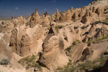 Turkey, Cappadocia, Devrent Valley, also known as Imaginery Valley or Pink Valley. Rock Formations
