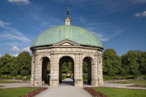 Germany, Bavaria, Munich, Hofgarten, Royal Garden, Temple of the goddess Diana built 1615.