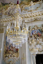 Germany, Bavaria, Munich, Nymphenburg Palace, Steinerner Saal, The Stone or Great Hall.