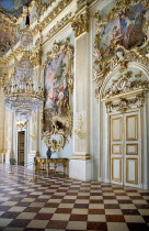 Germany, Bavaria, Munich, Nymphenburg Palace, Steinerner Saal, The Stone or Great Hall.