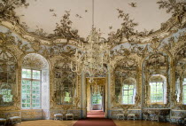 Germany, Bavaria, Munich, Nymphenburg Palace, Amalienburg, The Hall of Mirrors.