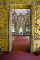 Germany, Bavaria, Munich, Nymphenburg Palace, Amalienburg, The Hall of Mirrors.