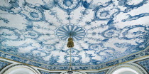 Germany, Bavaria, Munich, Nymphenburg Palace, The Pagodenburg, Elegant pavilion for royal relaxation, Over 2000 painted Dutch tiles decorate the interior walls.