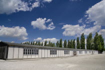 Germany, Bavaria, Munich, Dachau World War II Nazi Concentration Camp Memorial Site, Two reconstructed prisoner barracks, There were 34 barracks in all.