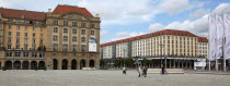 Altmarkt  View across square with newly reconstructed buildings.Destination Destinations Deutschland European History Holidaymakers Sachsen Tourism Tourist Western Europe Saxony Sightseeing Tourists...